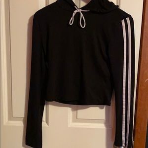 Workout crop hoodie